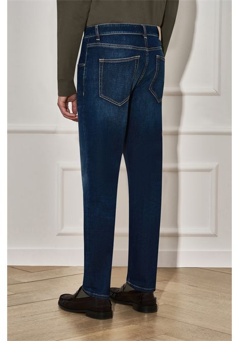 PT Torino Jeans Tapered Reggae in Denim Stretch Blu Uomo PT TORINO | Pantaloni | C5-TP05B0MI46